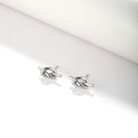 1 Pair Simple Style Korean Style Geometric Plating Stainless Steel Ear Studs main image 2