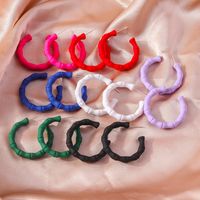 1 Pair Simple Style Classic Style Solid Color Plastic Ear Studs main image 1
