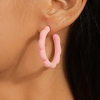 1 Pair Simple Style Classic Style Solid Color Plastic Ear Studs main image 8