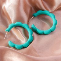 1 Paire Style Simple Style Classique Couleur Unie Plastique Boucles D'oreilles sku image 3