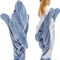 Cute Shark Flannel Fabric Sleeping Bag main image 3