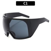 Simple Style Classic Style Color Block Pc Square Mountain Style Biker Full Frame Sports Sunglasses sku image 1