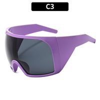 Simple Style Classic Style Color Block Pc Square Mountain Style Biker Full Frame Sports Sunglasses sku image 4
