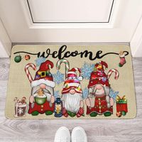 Vacation Geometric Stripe Solid Color Polyester Floor Mat main image 5