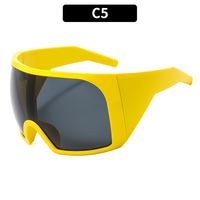 Simple Style Classic Style Color Block Pc Square Mountain Style Biker Full Frame Sports Sunglasses sku image 1