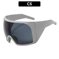 Simple Style Classic Style Color Block Pc Square Mountain Style Biker Full Frame Sports Sunglasses sku image 6