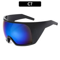 Simple Style Classic Style Color Block Pc Square Mountain Style Biker Full Frame Sports Sunglasses sku image 7