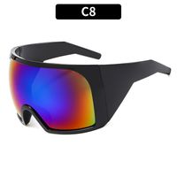 Simple Style Classic Style Color Block Pc Square Mountain Style Biker Full Frame Sports Sunglasses sku image 8