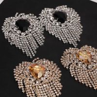1 Pair Retro Luxurious Solid Color Plating Inlay Alloy Rhinestones Gold Plated Silver Plated Drop Earrings main image 8