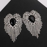 1 Pair Retro Luxurious Solid Color Plating Inlay Alloy Rhinestones Gold Plated Silver Plated Drop Earrings main image 6