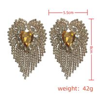 1 Pair Retro Luxurious Solid Color Plating Inlay Alloy Rhinestones Gold Plated Silver Plated Drop Earrings main image 2