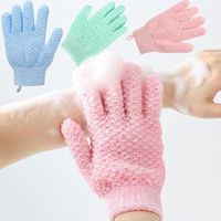Casual Solid Color Nylon Bath Gloves main image 6