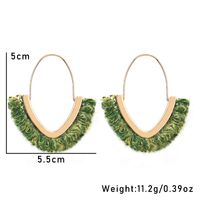Wholesale Jewelry Classic Style Geometric Alloy Fabric Plush Earrings main image 3