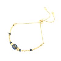 Bohemian Geometric Stone Copper Beaded Handmade Inlay Zircon 18k Gold Plated Bracelets Necklace main image 10