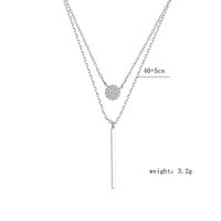 Glam Luxurious Solid Color Sterling Silver Plating Inlay Zircon Gold Plated Silver Plated Pendant Necklace main image 4