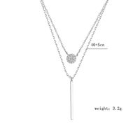 Glam Luxurious Solid Color Sterling Silver Plating Inlay Zircon Gold Plated Silver Plated Pendant Necklace sku image 4