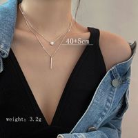 Glam Luxurious Solid Color Sterling Silver Plating Inlay Zircon Gold Plated Silver Plated Pendant Necklace main image 7