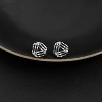 1 Pair Simple Style Commute Geometric Plating Copper Ear Studs main image 4