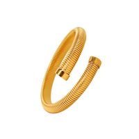 Simple Style Solid Color 304 Stainless Steel Bangle In Bulk sku image 4