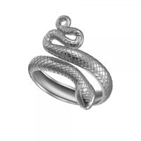 Vintage Style Snake Sterling Silver Open Rings sku image 1