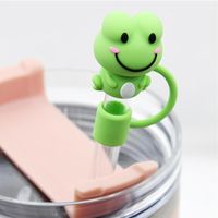 Cute Cartoon Pvc Straw Dust Protection Cap main image 5