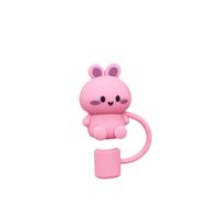 Cute Cartoon Pvc Straw Dust Protection Cap sku image 3