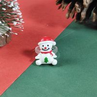 Cartoon Style Santa Claus Gingerbread Snowman Arylic Wholesale Rings sku image 5