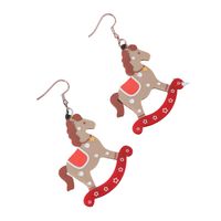 1 Pair Cute Santa Claus Christmas Socks Snowflake Arylic Drop Earrings main image 5