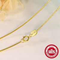 Simple Style Geometric Solid Color Sterling Silver Plating Necklace sku image 21