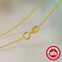 Sterling Silber Einfacher Stil Geometrisch Einfarbig Überzug Halskette sku image 13