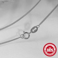 Sterling Silber Einfacher Stil Geometrisch Einfarbig Überzug Halskette sku image 17