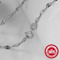 Sterling Silber Einfacher Stil Geometrisch Einfarbig Überzug Halskette sku image 20