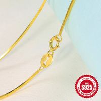 Sterling Silber Einfacher Stil Geometrisch Einfarbig Überzug Halskette sku image 27