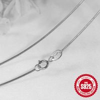 Sterling Silber Einfacher Stil Geometrisch Einfarbig Überzug Halskette sku image 24