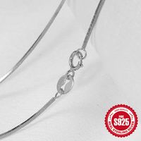 Simple Style Geometric Solid Color Sterling Silver Plating Necklace sku image 28