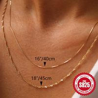 Simple Style Geometric Solid Color Sterling Silver Plating Necklace main image 4