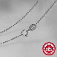 Simple Style Geometric Solid Color Sterling Silver Plating Necklace sku image 10