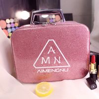 Streetwear Solid Color Pu Leather Square Makeup Bags sku image 5