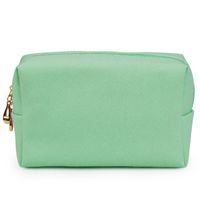 Basic Solid Color Pu Leather Square Makeup Bags sku image 21