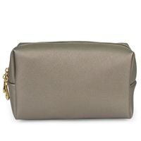 Basic Solid Color Pu Leather Square Makeup Bags sku image 18