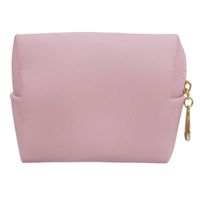 Basic Solid Color Pu Leather Square Makeup Bags sku image 7