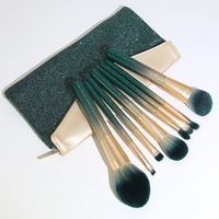 Lady Artificial Fiber Wooden Handle Makeup Brushes 1 Set sku image 2