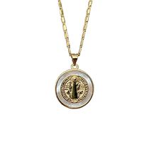 Simple Style Classic Style Round Copper Plating Gold Plated Pendant Necklace main image 5