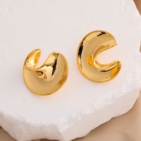 1 Pair Vintage Style Solid Color Plating Copper Ear Cuffs sku image 1