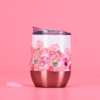 2022 New Fashion Floral Print Large Capacity Straw Cup sku image 1