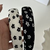Simple Style Classic Style Flower Cloth Printing Hair Band main image 2