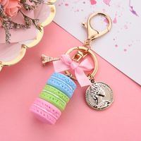 Cute Color Block Resin Women's Bag Pendant Keychain main image 4