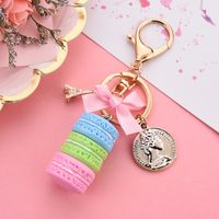 Cute Color Block Resin Women's Bag Pendant Keychain sku image 5