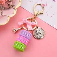 Cute Color Block Resin Women's Bag Pendant Keychain sku image 3