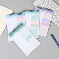 1 Piece Solid Color School Paper Preppy Style Loose Spiral Notebook main image 1